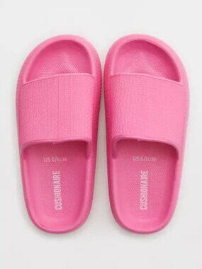 CUSHIONAIRE Women's Feather Cloud Recovery Slide Sandals‎ with +Comfort Size 7
